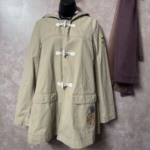 Victoria Secret Pink Tan Toggle Button Jacket, Size Medium